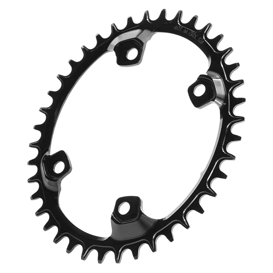 Garbaruk Melon Road/CX/Gravel Chainring - 110 Mm / Oval / Narrow-Wide - For Shimano GRX - Black 5 Garbaruk Melon Road/CX/Gravel Chainring - 110 Mm / Oval / Narrow-Wide - For Shimano GRX - Black - Afbeelding 3