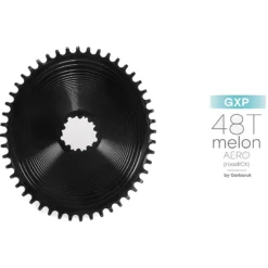 Garbaruk Melon AERO Road Chainring - Direct Mount / Oval / Narrow-Wide - For SRAM GXP - Black