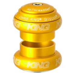 Chris-king Chris King NoThreadSet Grip Lock Headset 1 1/8 Inch - EC34/28.6 | EC34/30 - Classic Logo Print -Rijwiel Onderdel Verkoopwinkel gold 982866