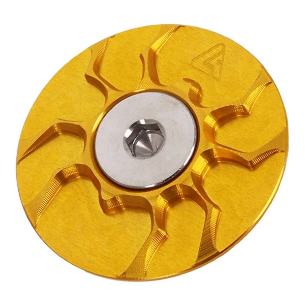 Alugear Spider Top Cap / Ahead Cap - 1 1/8" - Gold 3 Alugear Spider Top Cap / Ahead Cap - 1 1/8" - Gold
