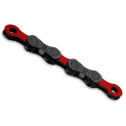 KMC DLC 12 Chain - 12-speed - Black/red