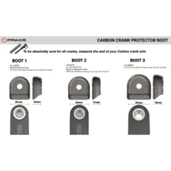 Praxis Works Crank Boots #3 Crankbescherming Voor G2-Girder Carbon -Rijwiel Onderdel Verkoopwinkel praxis works boots guide 1432558