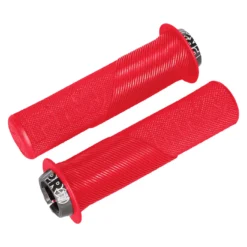 PRO Trail Lock-On Grips - With Flange - Red