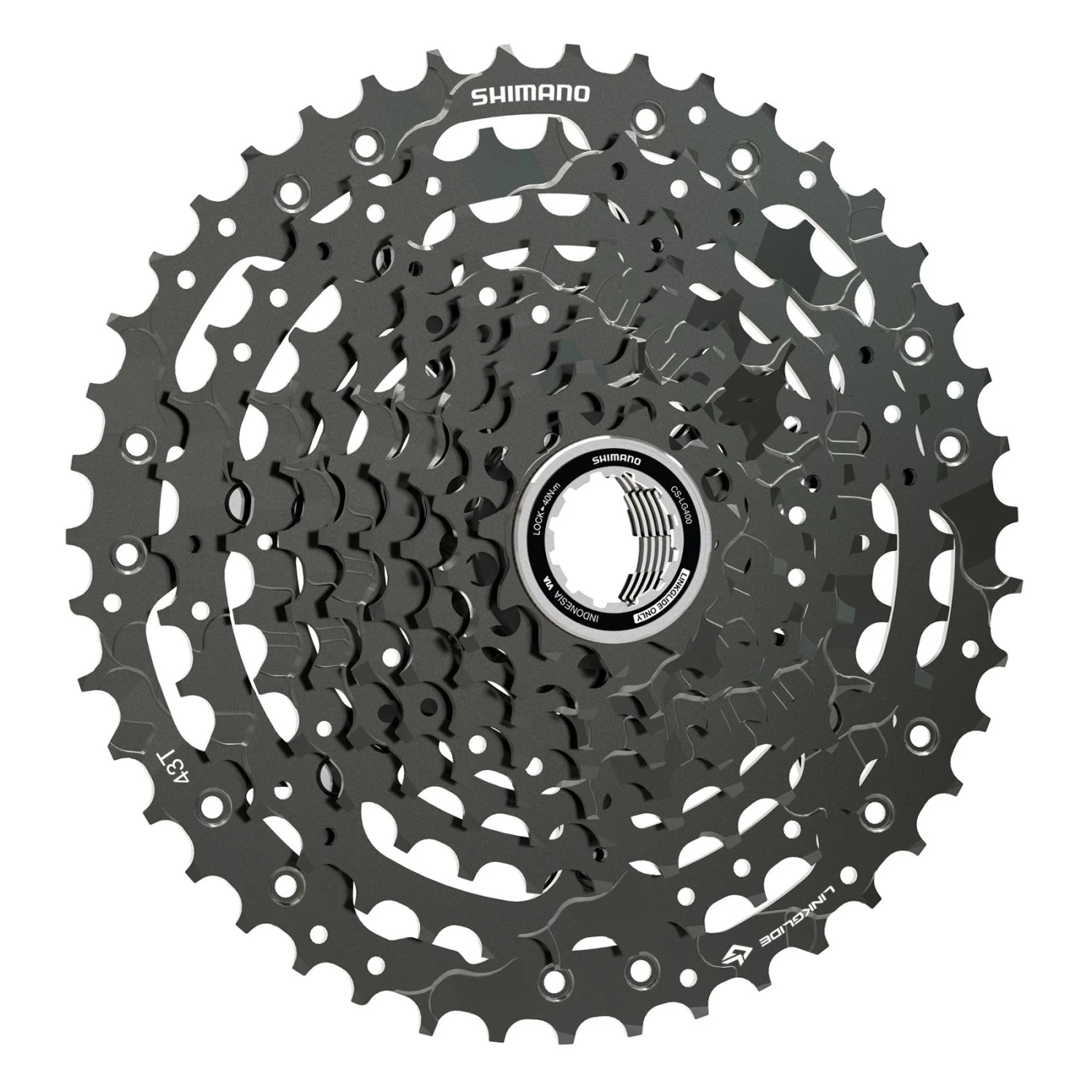 Shimano CS-LG400 Cassette - LinkGlide | 10-voudig - 11-43 Tanden 4 Shimano CS-LG400 Cassette - LinkGlide | 10-voudig - 11-43 Tanden - Afbeelding 2