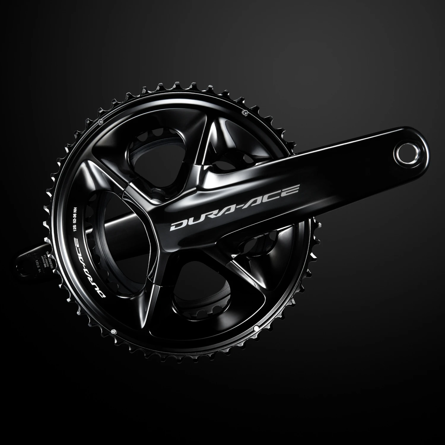 Shimano Dura Ace FC-R9200 Crankset - 2x12-Voudig - Zwart 6 Shimano Dura Ace FC-R9200 Crankset - 2x12-Voudig - Zwart - Afbeelding 4