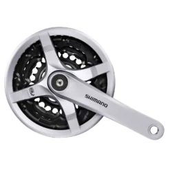 Shimano Tourney FC-TY501 Crankset 3x6/7/8 - With Chain Guard - Silver