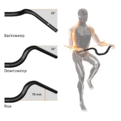 SQlab 321 3.0 Handlebar - 31.8 | City 9 SQlab 321 3.0 Handlebar - 31.8 | City -Rijwiel Onderdel Verkoopwinkel sqlab 321 v3 handlebar ergonomics 1384446