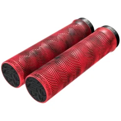 Truvativ Descendant MTB Lock On Grips - Red/black Marbled