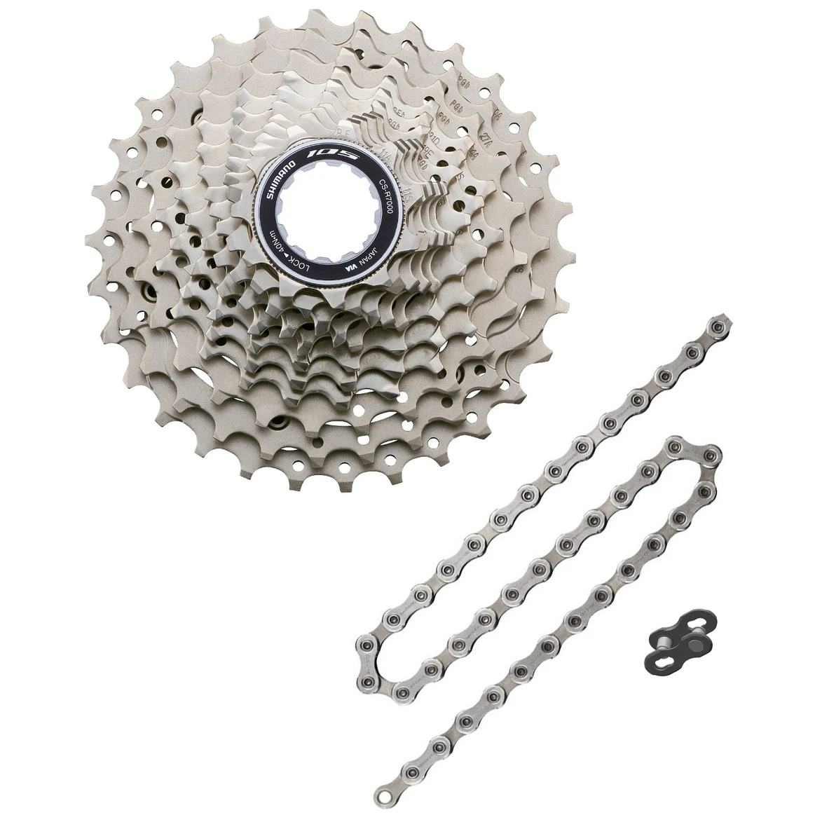 Shimano 105 11-speed Wear & Tear Set - CS-R7000 Cassette + CN-HG601 Chain 3 Shimano 105 11-speed Wear & Tear Set - CS-R7000 Cassette + CN-HG601 Chain