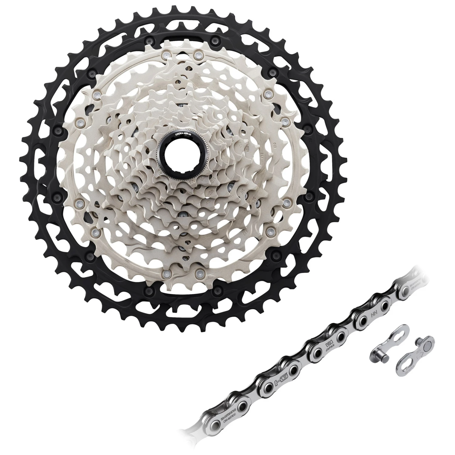 Shimano Deore XT 12-speed Wear & Tear Set - CS-M8100 Cassette + CN-M8100 Chain 3 Shimano Deore XT 12-speed Wear & Tear Set - CS-M8100 Cassette + CN-M8100 Chain