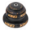 Chris-king Chris King NoThreadSet Grip Lock Tapered Headset - EC34/28.6 | EC44/40 - Classic Logo Print - Two Tone Black / Gold -Rijwiel Onderdel Verkoopwinkel wm chrisking nothreadset grip lock tapered headset classic logo print black gold 992157