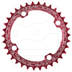 Race Face Narrow Wide Chainring - 4 Bolt - 104mm - Red