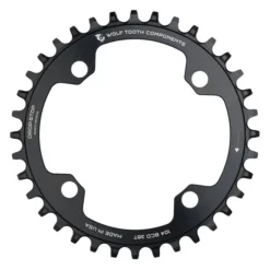 Wolf-tooth Wolf Tooth Drop Stop Narrow-Wide Chainring - 104mm - Shimano Hyperglide+ 12-speed - Black