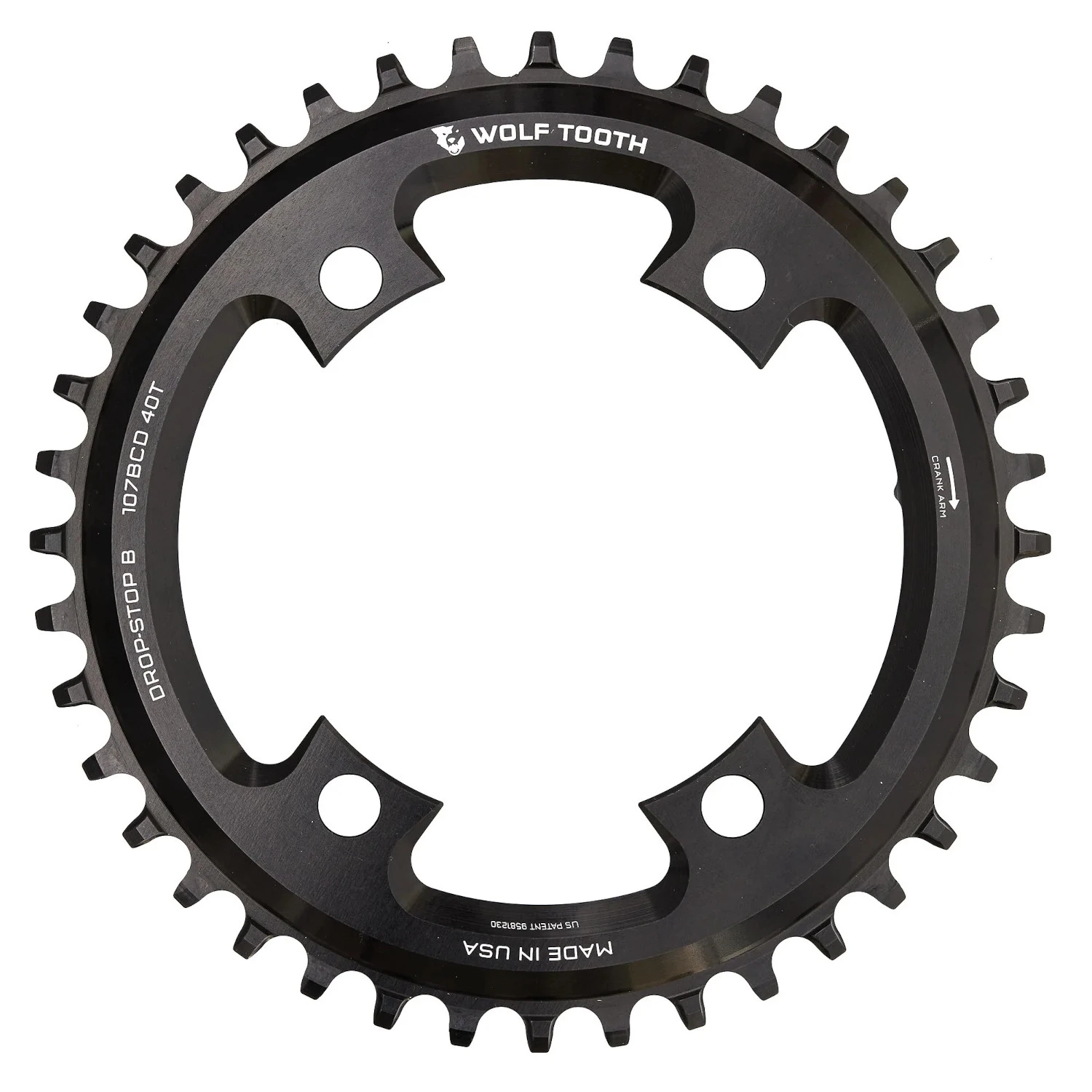Wolf-tooth Wolf Tooth Drop Stop Narrow-Wide Kettingblad - 107mm - SRAM - Zwart 3 Wolf-tooth Wolf Tooth Drop Stop Narrow-Wide Kettingblad - 107mm - SRAM - Zwart