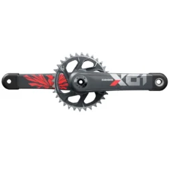 SRAM X01 Eagle X-SYNC Carbon Krukset - Direct Mount 32 Tanden - 11/12-Voudig - Boost - DUB - Black / Red