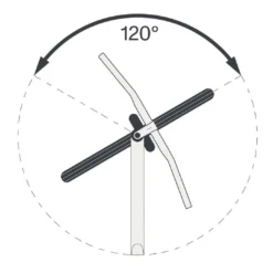 ACROS Blocklock Headset Lower Part 120° - 1.5 Inches - ZS56/40 - Black -Rijwiel Onderdel Verkoopwinkel zs56 blocklock unterteilboden 5 921608